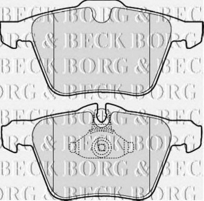 BORG & BECK bbp2058 -  Комплект тормозных колодок, дисковый тормоз